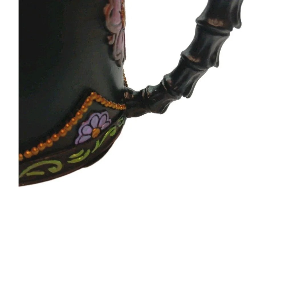 Mug 12 OZ Gothic Black, Green, Purple, Day of The Dead  Skull Mug